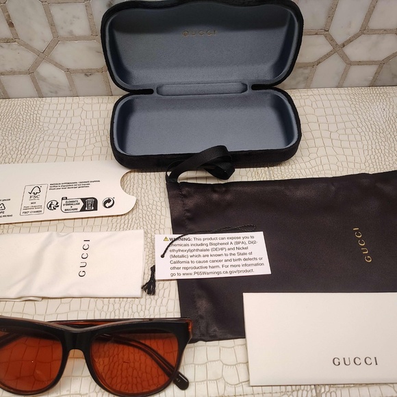 New Gucci GG0980S Sunglasses in a hard to fine Blackish Brown Tortoise Shell… main image 2